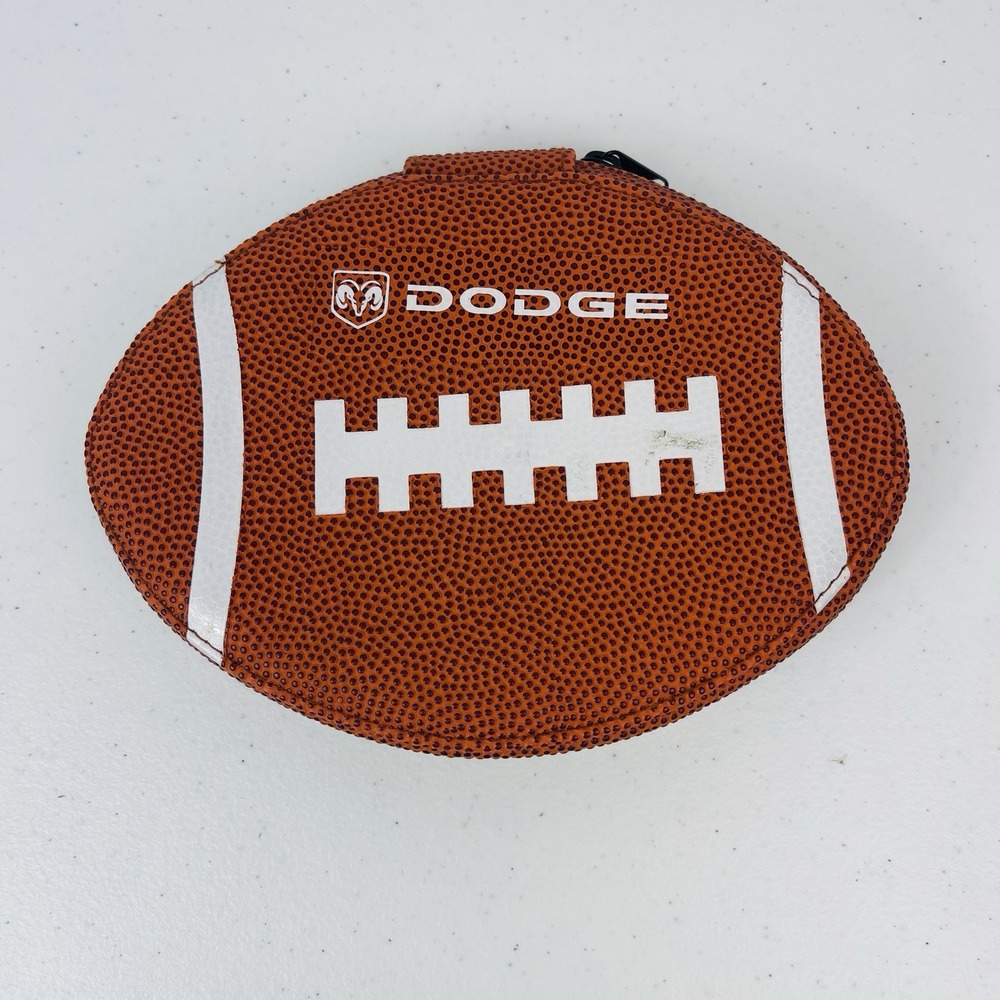 Vintage Dodge Football Shaped CD Organizer Case Disc Holder Promotional